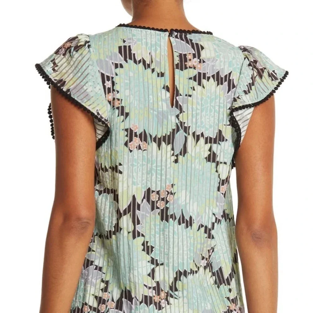 ♠️ Kate Spade Dahlia Bloom Floral Burnout Top NWT
